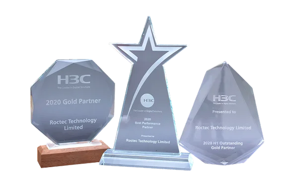 H3C 2020 Gold Partner, Best Performance Partner and H1 Outstanding Gold Partner awards