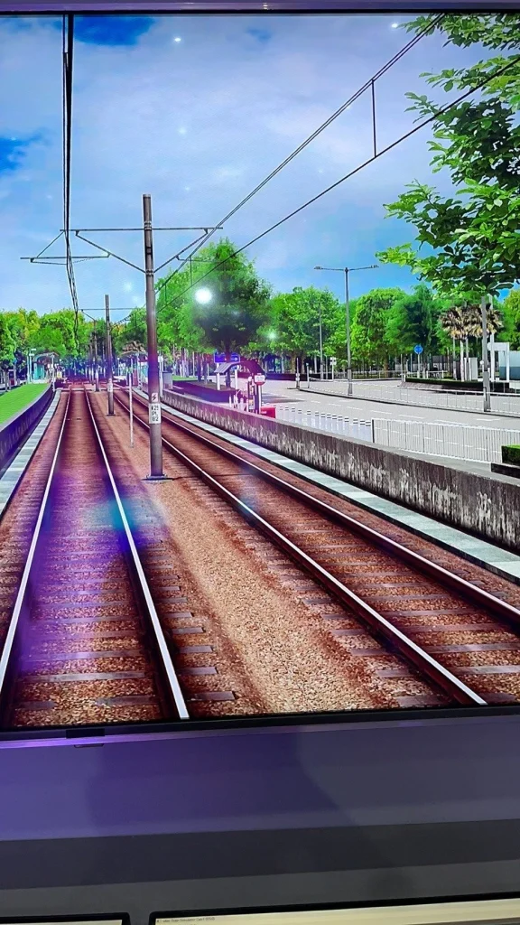 AI-aided train driving simulation cab