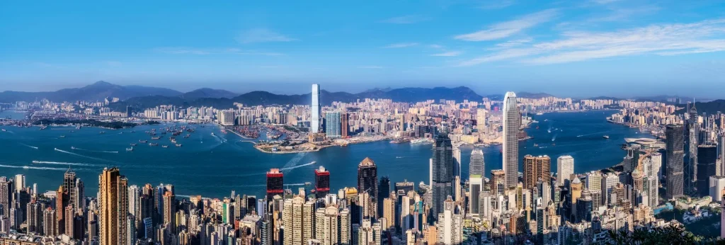 Hong Kong city skyline