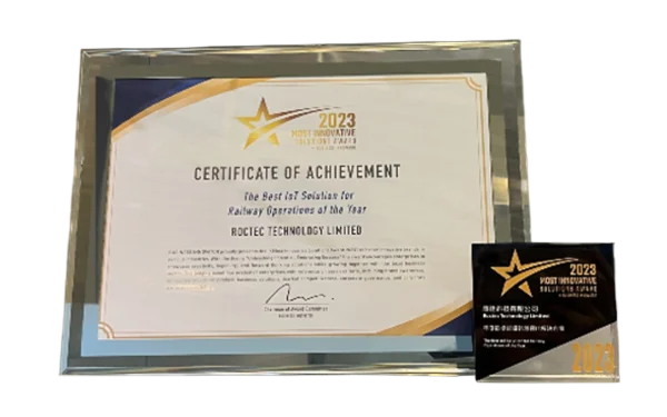 Most Innovative Solutions Award 2023, The Best IoT Solution for Railway Operation of the Year